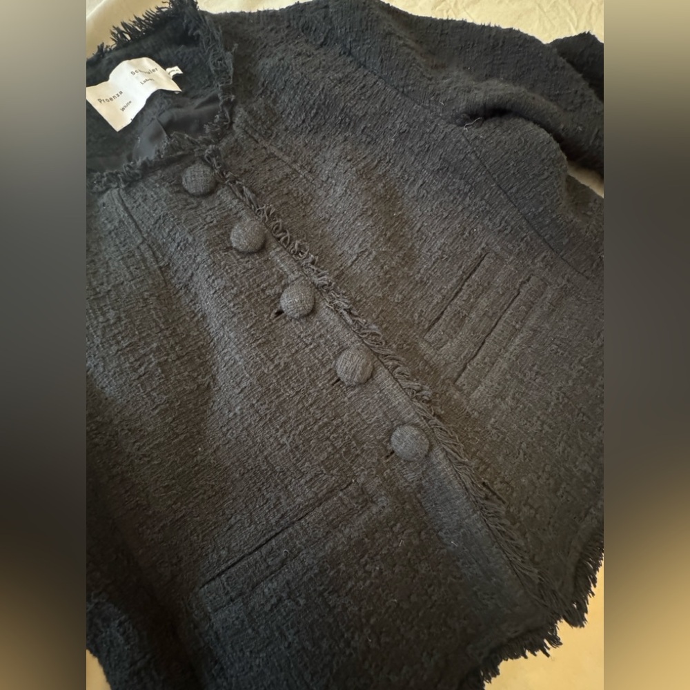 Proenza Schouler Black Textured Cropped Jacket - Picture 7 of 14